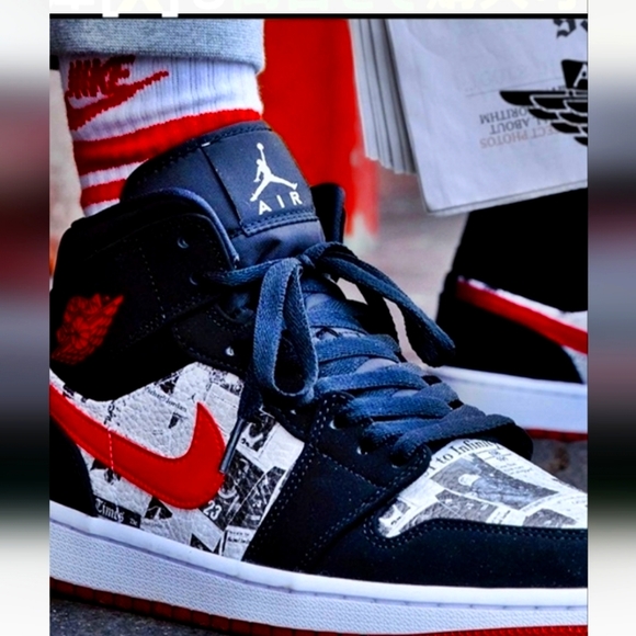 basketball sneakers nike air jordan newspaper